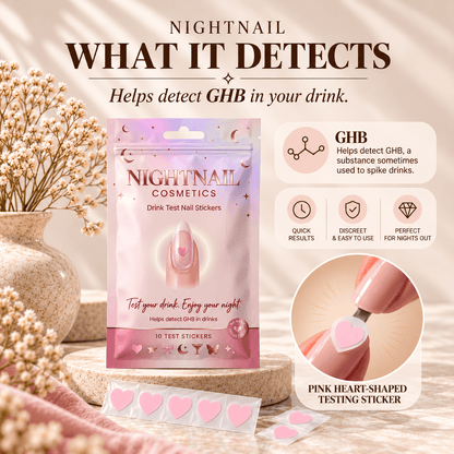 DrinkSip Detection Nail Stickers